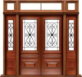 sovereign iron: double door + sidelight on right