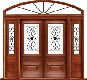 sovereign iron: double door + sidelight on right