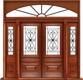 sovereign iron: double door + sidelight on right